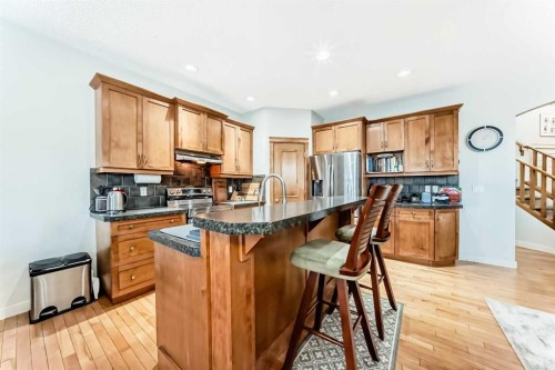 198 Brightonstone Bay Se, Calgary, AB - Indoor Photo Showing Kitchen With Stainless Steel Kitchen