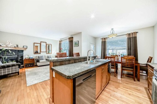 198 Brightonstone Bay Se, Calgary, AB - Indoor With Fireplace