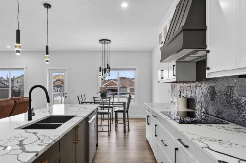 67 Lakes Estates Circle, Strathmore, AB - Indoor Photo Showing Kitchen With Double Sink With Upgraded Kitchen