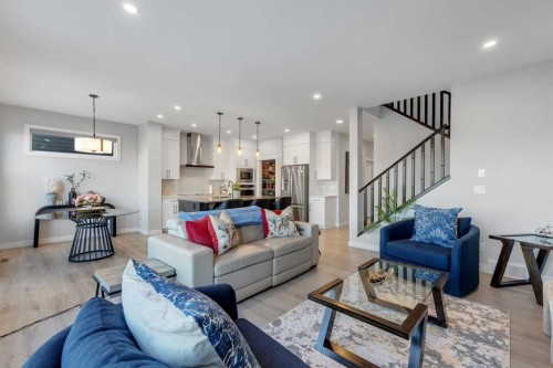 14 Carrington Road Nw, Calgary, AB - Indoor Photo Showing Living Room