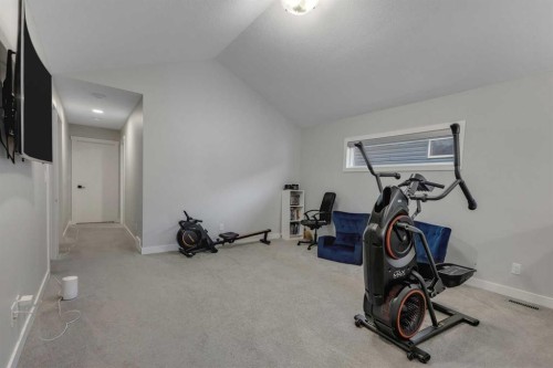 14 Carrington Road Nw, Calgary, AB - Indoor Photo Showing Gym Room