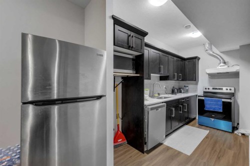 14 Carrington Road Nw, Calgary, AB - Indoor Photo Showing Kitchen With Stainless Steel Kitchen