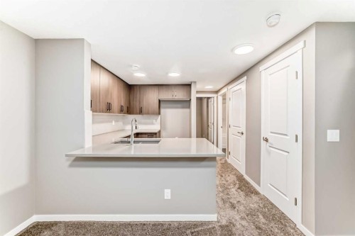 131 Sawgrass Gate Nw, Airdrie, AB - Indoor Photo Showing Kitchen With Double Sink