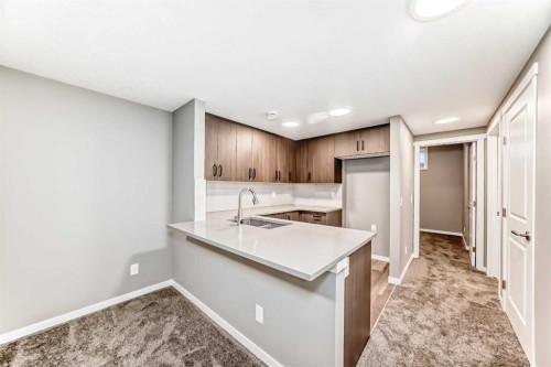 131 Sawgrass Gate Nw, Airdrie, AB - Indoor Photo Showing Kitchen With Double Sink