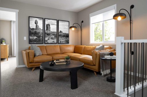 131 Sawgrass Gate Nw, Airdrie, AB - Indoor Photo Showing Living Room