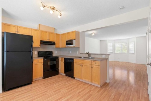 119 Royal Birch Villas Nw, Calgary, AB - Indoor Photo Showing Kitchen With Double Sink