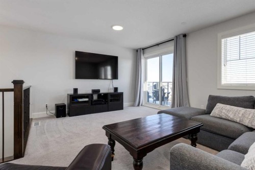 37 Cattail Run, Rural Rocky View County, AB - Indoor Photo Showing Living Room