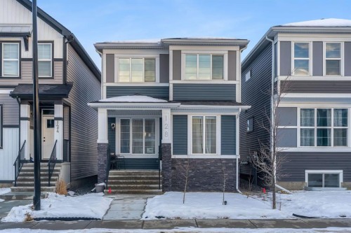 128 Seton Villas Se, Calgary, AB - Outdoor With Facade