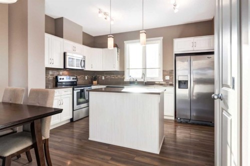 161 Mahogany Drive Se, Calgary, AB - Indoor Photo Showing Kitchen With Stainless Steel Kitchen With Upgraded Kitchen