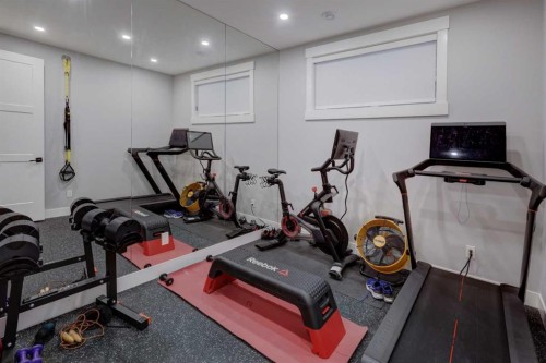 2026 29 Street Sw, Calgary, AB - Indoor Photo Showing Gym Room
