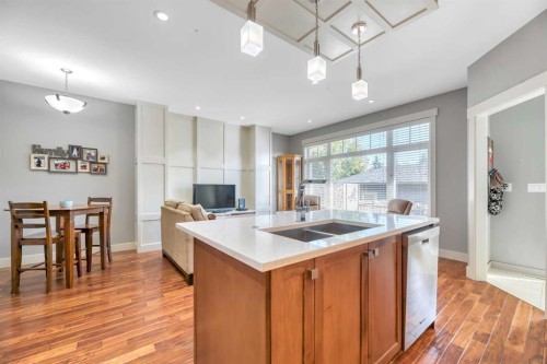 4826 Bowness Road Nw, Calgary, AB - Indoor Photo Showing Kitchen With Double Sink
