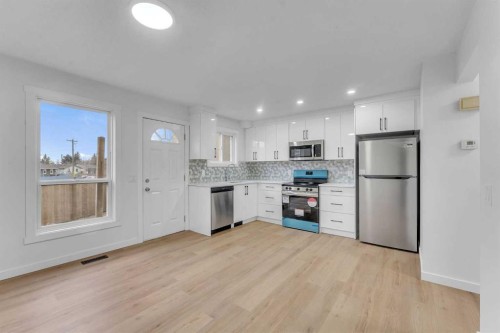 63 Penworth Close Se, Calgary, AB - Indoor Photo Showing Kitchen With Stainless Steel Kitchen