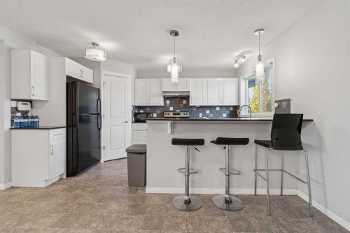 22 Silverado Plains Circle Sw, Calgary, AB - Indoor Photo Showing Kitchen With Upgraded Kitchen