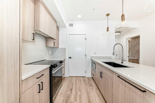1319-4270 Norford Avenue Nw, Calgary, AB - Indoor Photo Showing Kitchen With Upgraded Kitchen