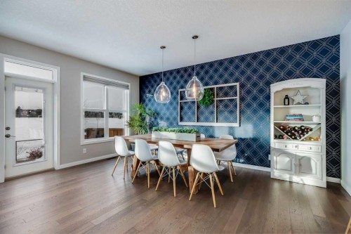 200 Auburn Meadows Crescent Se, Calgary, AB - Indoor Photo Showing Dining Room
