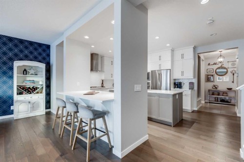 200 Auburn Meadows Crescent Se, Calgary, AB - Indoor Photo Showing Kitchen With Upgraded Kitchen