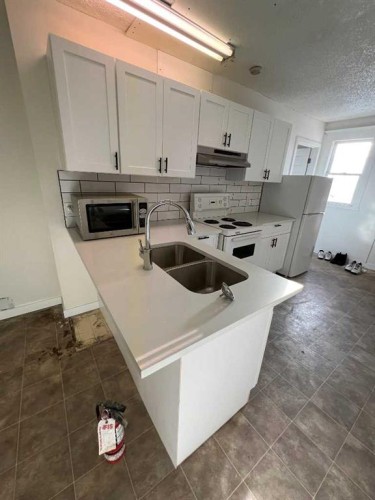 1223 13 Avenue Sw, Calgary, AB - Indoor Photo Showing Kitchen With Double Sink