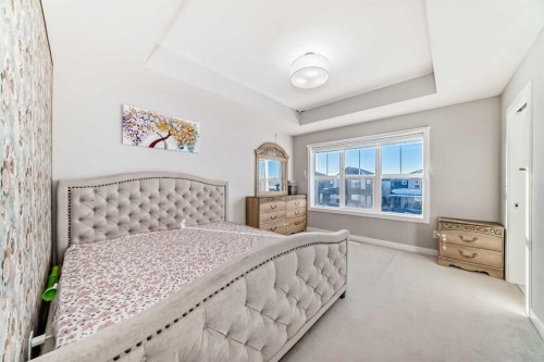 1244 Cornerstone Way Ne, Calgary, AB - Indoor Photo Showing Bedroom