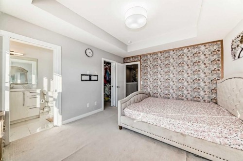 1244 Cornerstone Way Ne, Calgary, AB - Indoor Photo Showing Bedroom