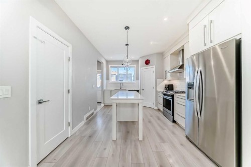 1244 Cornerstone Way Ne, Calgary, AB - Indoor Photo Showing Kitchen With Stainless Steel Kitchen