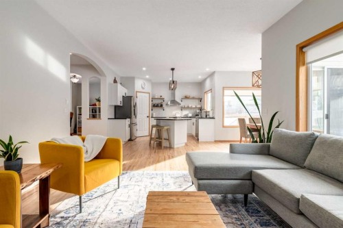 13 Bow Ridge Link, Cochrane, AB - Indoor Photo Showing Living Room