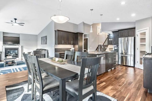 605 Sunrise Close, Diamond Valley, AB - Indoor Photo Showing Dining Room
