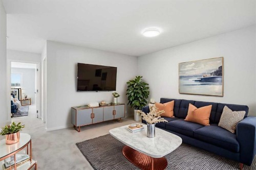 19815 44 Street Se, Calgary, AB - Indoor Photo Showing Living Room