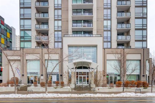 405-1110 11 Street Sw, Calgary, AB - Outdoor With Balcony With Facade