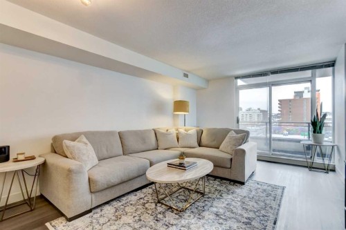 405-1110 11 Street Sw, Calgary, AB - Indoor Photo Showing Living Room