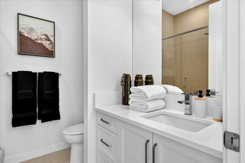 102-140 Marina Cove Se, Calgary, AB - Indoor Photo Showing Bathroom