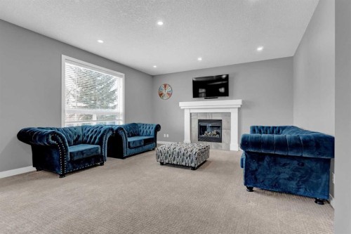 188 Mcivor Terrace, Chestermere, AB - Indoor With Fireplace