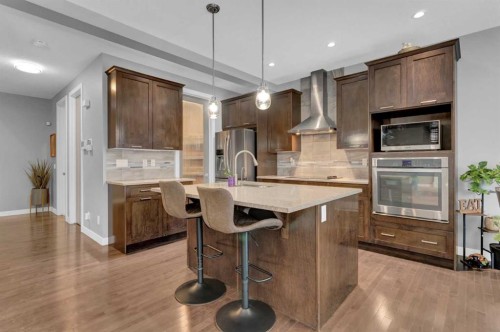 188 Mcivor Terrace, Chestermere, AB - Indoor Photo Showing Kitchen With Stainless Steel Kitchen With Upgraded Kitchen