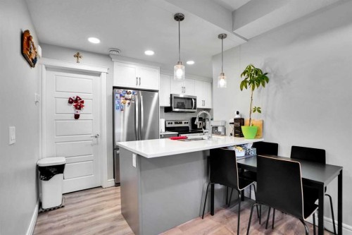 28 Savanna Passage Ne, Calgary, AB - Indoor Photo Showing Kitchen With Upgraded Kitchen
