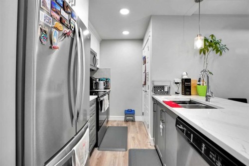 28 Savanna Passage Ne, Calgary, AB - Indoor Photo Showing Kitchen With Stainless Steel Kitchen With Double Sink