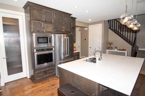 134 Redstone Park Ne, Calgary, AB - Indoor Photo Showing Kitchen With Stainless Steel Kitchen With Double Sink With Upgraded Kitchen