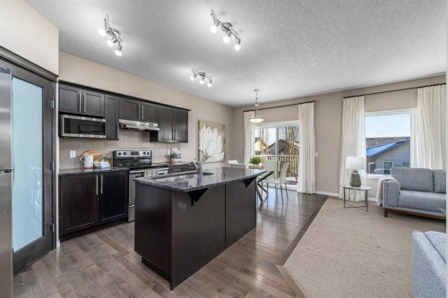 194 Kincora Glen Rise Nw, Calgary, AB - Indoor Photo Showing Kitchen With Double Sink With Upgraded Kitchen