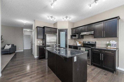 194 Kincora Glen Rise Nw, Calgary, AB - Indoor Photo Showing Kitchen With Double Sink With Upgraded Kitchen