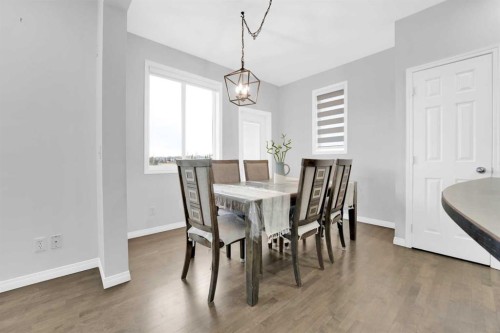 2101 Luxstone Boulevard Sw, Airdrie, AB - Indoor Photo Showing Dining Room