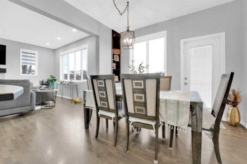 2101 Luxstone Boulevard Sw, Airdrie, AB - Indoor Photo Showing Dining Room