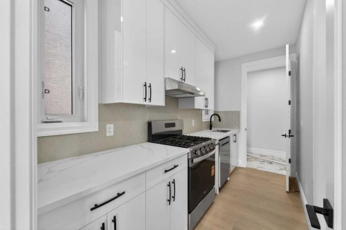 98 Waterford Crescent, Chestermere, AB - Indoor Photo Showing Kitchen With Upgraded Kitchen