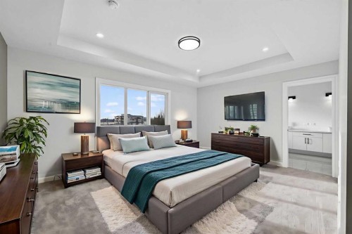98 Waterford Crescent, Chestermere, AB - Indoor Photo Showing Bedroom