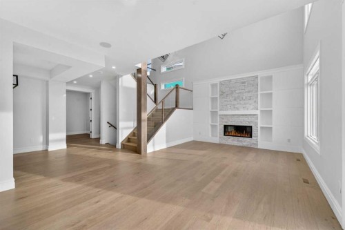 98 Waterford Crescent, Chestermere, AB - Indoor With Fireplace
