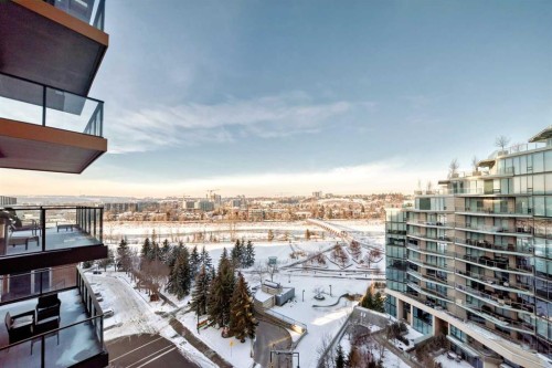 1012-730 2 Street Sw, Calgary, AB - Outdoor With Balcony
