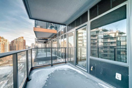 1012-730 2 Street Sw, Calgary, AB - Outdoor With Balcony With Exterior