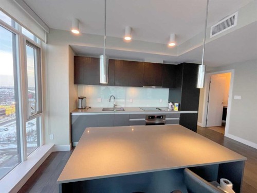 1502-1122 3 Street Se, Calgary, AB - Indoor Photo Showing Kitchen