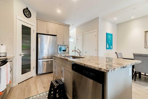 178 Livingston Avenue Ne, Calgary, AB - Indoor Photo Showing Kitchen With Stainless Steel Kitchen With Upgraded Kitchen