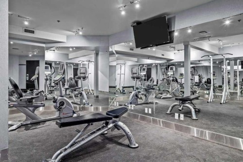 322-901 Mountain Street, Canmore, AB - Indoor Photo Showing Gym Room
