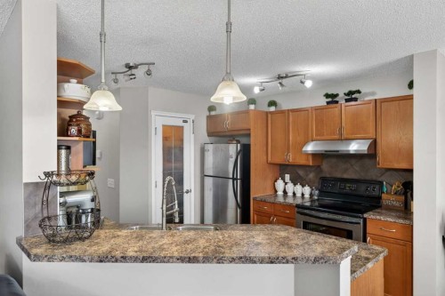 106 Saddlecrest Crescent Ne, Calgary, AB - Indoor Photo Showing Kitchen With Upgraded Kitchen