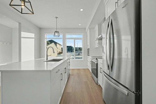 219 Herron Landing Ne, Calgary, AB - Indoor Photo Showing Kitchen With Upgraded Kitchen