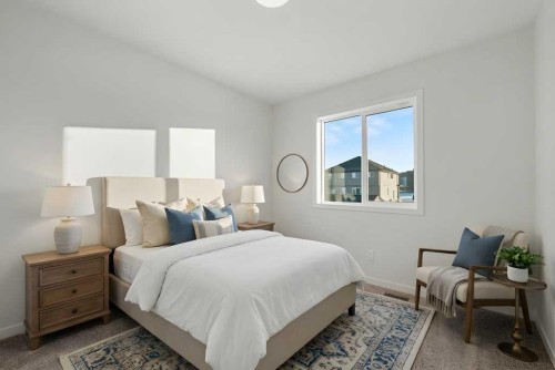 219 Herron Landing Ne, Calgary, AB - Indoor Photo Showing Bedroom